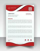 corporate modern letterhead design template with yellow blue green and red color creative modern letter head design template for your project letterhead letter head Business letterhead design vector