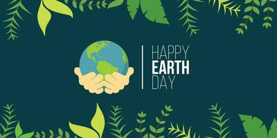 Earth Day Banner vector