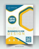 Simple Flyer Design vector