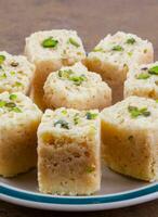 Indian Traditional Sweet Food Mysore Pak or Mysoor Pak photo