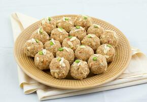 Indian Traditional Sweet Food Urad Dal Laddu photo