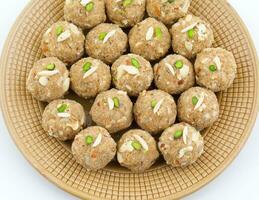 Indian Traditional Sweet Food Urad Dal Laddu photo