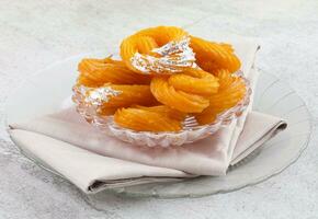 Indian Sweet Food Paneer Jalebi photo