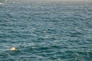 océano con pequeñas olas foto