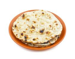 Indian Cuisine - Tandoori Roti whole wheat flat bread photo