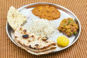 Indian Traditional Special Thali Food photo