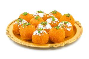 Indian Sweet Motichoor laddu photo