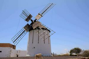 a white windmill photo