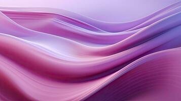 AI generated Abstract 3D image of digital waves in shades of pink and purple. AI Generated photo