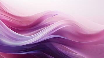 AI generated Abstract 3D image of digital waves in shades of pink and purple. AI Generated photo