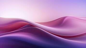 AI generated Abstract 3D image of digital waves in shades of pink and purple. AI Generated photo