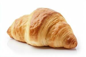 AI generated Croissant isolated on white background. AI Generated photo