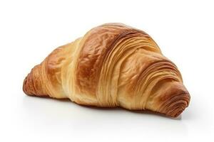AI generated Croissant isolated on white background. AI Generated photo
