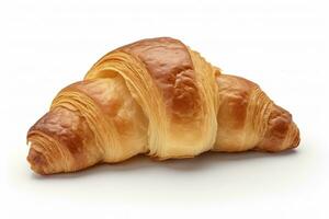 AI generated Croissant isolated on white background. AI Generated photo