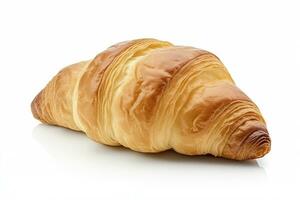 AI generated Croissant isolated on white background. AI Generated photo