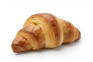 AI generated Croissant isolated on white background. AI Generated photo