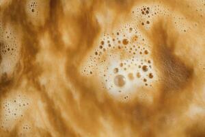 AI generated Coffee foam texture. AI Generated photo