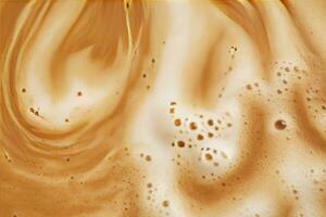 AI generated Coffee foam texture. AI Generated photo