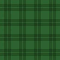 Plaid pattern in green for St Patricks Day. Simple tartan check plaid background. Traditional checkered background. vector