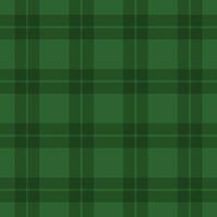 Plaid pattern in green for St Patricks Day. Simple tartan check plaid background. Traditional checkered background. vector