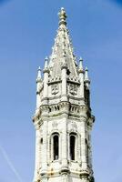 the bell tower of the cathedral of saint jean, lille, france photo