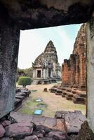 the view from inside the ruins of angkor wat photo