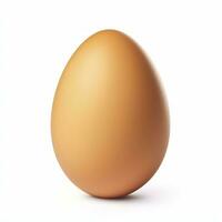 AI generated Egg isolated on white background. AI Generated photo