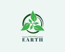 Earth Day Logo Design vector