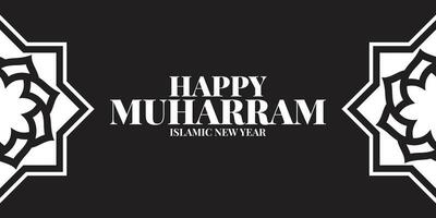 muharram Mubarak santo mes hijri islámico nuevo año hijri 1444 viernes julio 29 hijri derivado desde hijra sentido migración comenzando punto de islámico calendario es migración de profeta Mahoma desde la meca vector