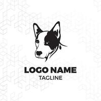 perro formación vector logo