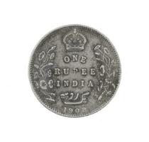 Indian Currency or Indian old Coin on White Background photo