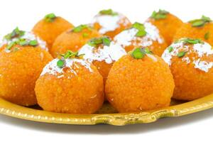 Indian Sweet Motichoor laddu photo