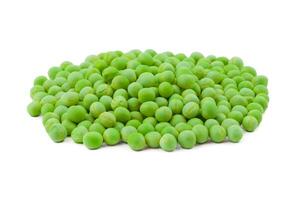 Dried Green Peas on White Background photo