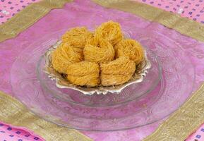 Indian Traditional Sweet Food Desi Ghee Ki Pheni photo