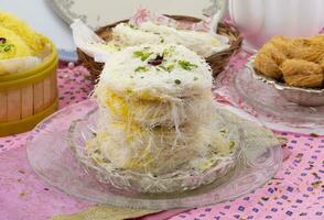 Indian Traditional Sweet Food Desi Ghee Ki Pheni photo