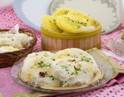 Indian Traditional Sweet Food Desi Ghee Ki Pheni photo