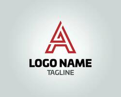 inicial letra un logo vector diseño modelo resumen alfabeto un logo vector logo con el iniciales un letra un logo icono diseño modelo elementos.simple y limpiar inicial un logo