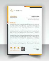 Letterhead flyer vector fully editable brochure design Simple medical flyer design vector art with editable fonts and decor nice color combination orange yellow black blue navy