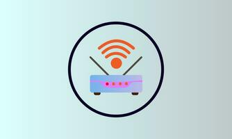 Wifi router logo is suitable for use in restaurant, cafe or office areas vector