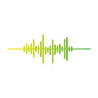 conjunto de radio ola iconos monocromo sencillo sonido ola en blanco sonido de fondo ola ilustración. voz sonido asistente vector