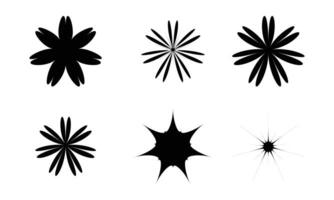 Set Of Star Vector Shapes.