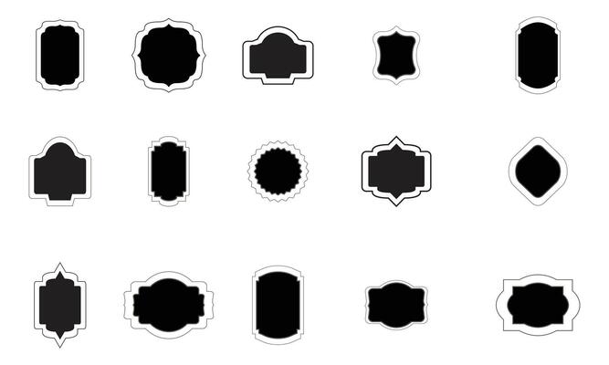 Vintage Vector Frame Shape Collection.