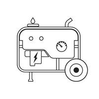 Electric Generator icon vector