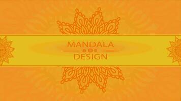 Blumen- Mandala Hintergrund Animation Design video