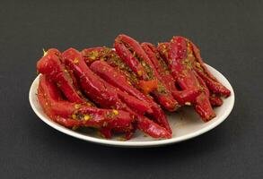 Indian Homemade Red Chilli Pickle photo