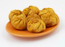 Fried Momos is a Traditional Dumpling Food From Nepal photo