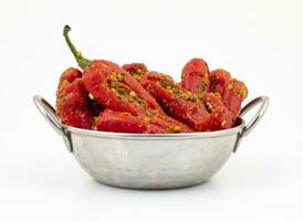 Indian Homemade Red Chilli Pickle photo