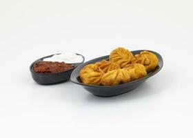 Fried Momos is a Traditional Dumpling Food From Nepal photo