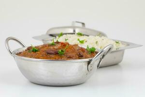 Rajma Chawal or Rajma Jeera Chawal Rice is a Traditional North Indian Food photo