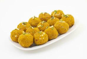 Indian Traditional Winter Sweet Food Methi Laddu photo